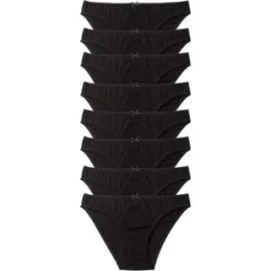 bonprix Slip Packung, 8 Stk. klassische Passform, einfarbig, aus Baumwolle, im 8er Pack