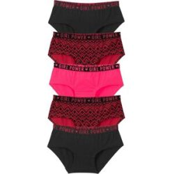 bonprix Hipster mit weicher Baumwolle (5er-Pack)pink 164Mädchen