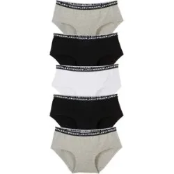 bonprix Panty mit weicher Baumwolle (5er-Pack)schwarz 164Mädchen