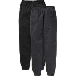 bonprix Lange Pyjamahose (2er Pack)grau 44Damen