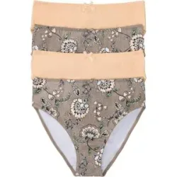 bonprix Maxislip mit Bio-Baumwolle (4er Pack)braun 40Damen