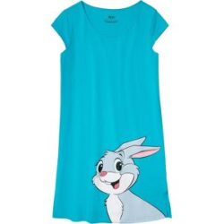 bonprix Kurzes Nachthemd aus reiner Bio-Baumwolleblau 48Damen