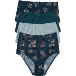 bonprix Highwaist Slip mit Bio-Baumwolle (4er Pack)petrol 40Damen