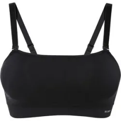 bonprix Wattierter Feel Comfort Seamless Bandeau-BH mit abnehmbaren Trägernschwarz 3Damen