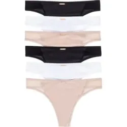 bonprix Feel Comfort String Mikrofaser (6er Pack)weiß 40Damen