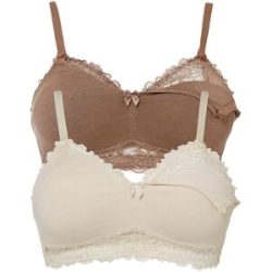 bonprix Still BH ohne Bügel mit Bio-Baumwolle (2er Pack)rosa 105Damen