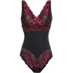 bonprix Body ohne Bügel mit floraler Spitzeschwarz 40Damen