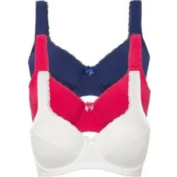 bonprix BH mit Bügel mit weicher Bio-Baumwolle (3er Pack)lila 100Damen