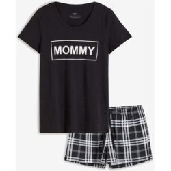 bonprix Shorty aus reiner Baumwolleschwarz 52Damen