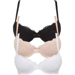 bonprix Schalen BH (3er Pack)schwarz 80Damen