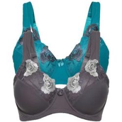 bonprix Minimizer-BH mit gepolsterten Trägern (2er Pack)petrol 105Damen