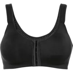 bonprix Vorderverschluss-Sport-BH mit mittlerem Haltschwarz 95Damen