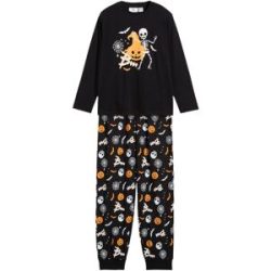 bonprix Pyjama aus weicher Baumwolle (2-tlg. Set)schwarz 104Kinder