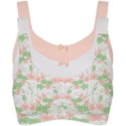 bonprix BH ohne Bügel mit Baumwolle (3er Pack)weiß 100Damen
