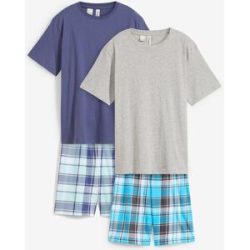 bonprix Shorty mit weicher Bio-Baumwolle (4-tlg. Set)grau 116Kinder