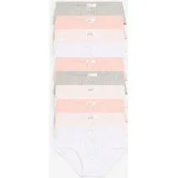 bonprix Hipster mit weicher Baumwolle (10er Pack)rosa 128Mädchen