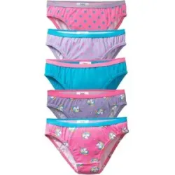 bonprix Slip mit weicher Baumwolle (5er Pack)blau 140Mädchen