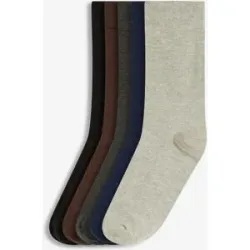 bonprix Socken mit druckfreiem Bündchen und Bio-Baumwolle (5er Pack)schwarz 43false