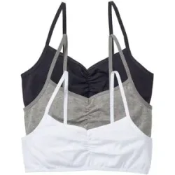 bonprix Bustier mit weicher Bio-Baumwolle (3er Pack)weiß 140Mädchen