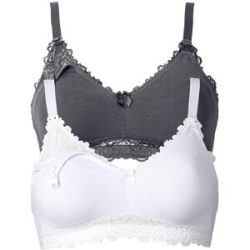 bonprix Still BH ohne Bügel mit Bio-Baumwolle (2er Pack)grau 75Damen