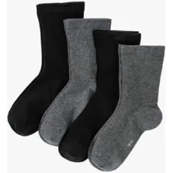 bonprix Socken mit druckfreiem Bund (4er Pack)schwarz 35false