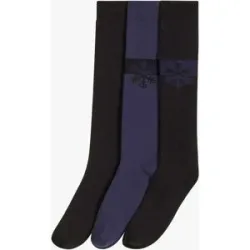 bonprix Thermo Kniestrümpfe mit weichem Innenfrottee mit Bio-Baumwolle (3er Pack)schwarz 43false