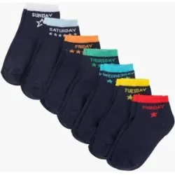 bonprix Kurzsocken mit Bio-Baumwolle (7er Pack)blau 39Damen