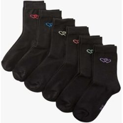 bonprix Socken mit Bio-Baumwolle (6er Pack)schwarz 35Damen