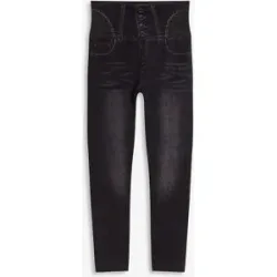 bonprix Shape-Strumpfleggings in Jeansoptikschwarz 44Damen