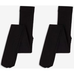 bonprix Thermostrumpfhose mit softem Fleece 140 DEN (2er Pack)schwarz 48Damen