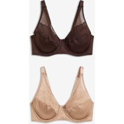 bonprix Bügel-BH mit Glanzeffekt (2er Pack)braun 90Damen