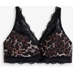 bonprix Minimizer-Bralette mit zarter Spitzeschwarz 90Damen