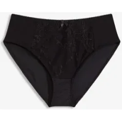bonprix Maxislip mit Stickereischwarz 36Damen