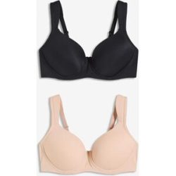 bonprix Schalen-BH ohne Bügel (2er Pack)schwarz 105Damen