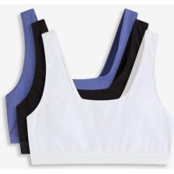 bonprix Bustier mit Bio-Baumwolle ?(3er Pack)schwarz 44Damen