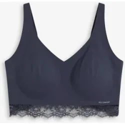 bonprix Wattiertes Feel Comfort  Seamless Braletteblau 36Damen