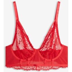 bonprix Long-BH aus Stickereirot 75Damen