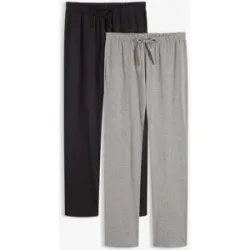 bonprix Pyjamahose mit Eingriffstaschen (2er Pack)schwarz 44Damen
