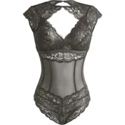 bonprix Body mit feiner Spitzegrau 44Damen
