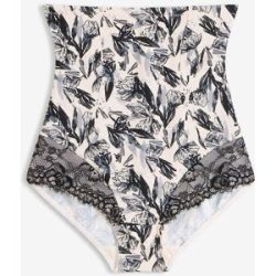 bonprix Highwaist Medium Shape Slip mit Spitzeschwarz 46Damen