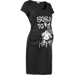 bonprix Still-Nachthemd mit Baumwolleschwarz 56Damen
