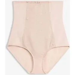 bonprix Strong Highwaist Shape Slip mit Baumwolle und Stickereibeige 40Damen
