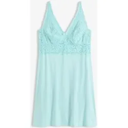 bonprix Negligé aus weicher Viskoseblau 40Damen