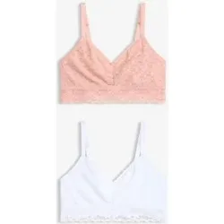 bonprix (2er Pack) Bustier mit weicher Spitzerosa 40Damen