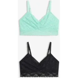 bonprix (2er Pack) Bustier mit weicher Spitzeschwarz 42Damen