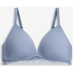 bonprix Schalen-BH o. Bügel mit nahtlosem Cupblau 90Damen