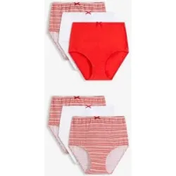 bonprix Highwaist Slip mit weicher Baumwolle (6er Pack)rot 40Damen