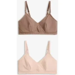 bonprix Still-BH ohne Bügel mit Bio-Baumwolle (2er Pack)beige 48Damen