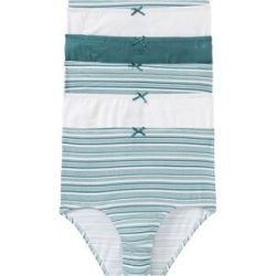 bonprix Highwaist Slip mit weicher Baumwolle (6er Pack)petrol 44Damen