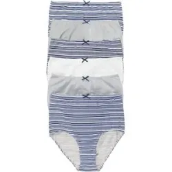 bonprix Highwaist Slip mit weicher Baumwolle (6er Pack)blau 40Damen